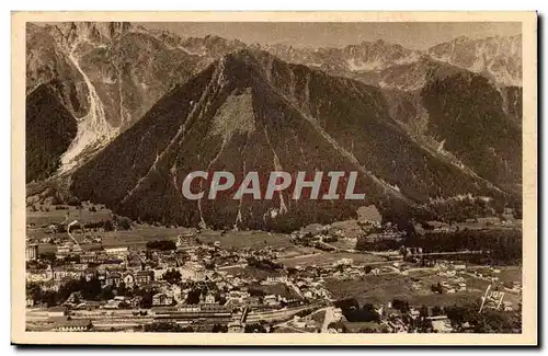 Cartes postales Chamonix Mont Blanc Chamonix et le Blevent vus de la cascade de Blaitiere