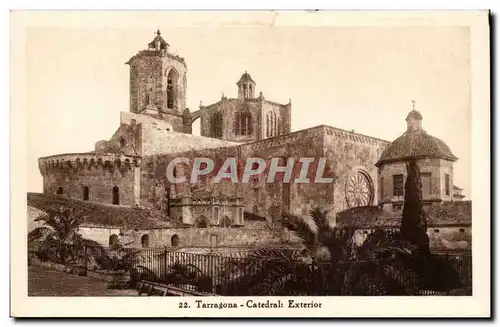 Cartes postales Espagne Spain Espana Taragona Catedral exterior