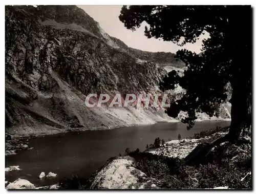 Moderne Karte Vallee d&#39Aure Le lac de Capdelong en amont