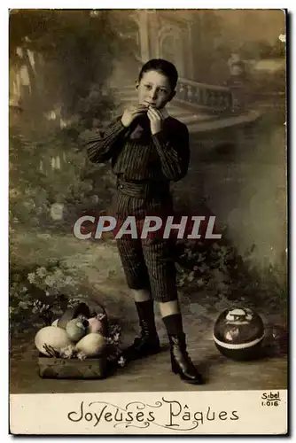 Cartes postales Fantaisie Enfant Joyeuses Paques Easter