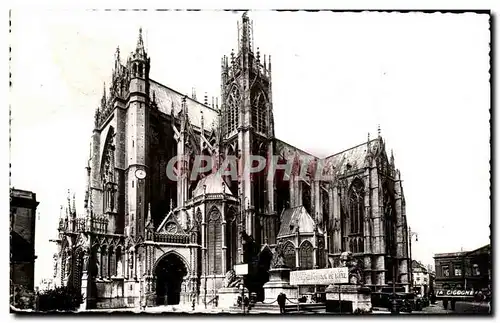 Metz Cartes postales La cathedrale Facade laterale sud est