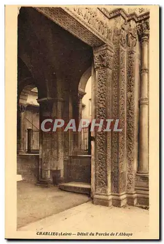 Charlieu Cartes postales Detail du porche de l'abbaye