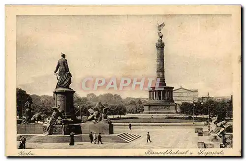 Allemagne Berlin Ansichtskarte AK Bismarckdenkmal Siegessaule