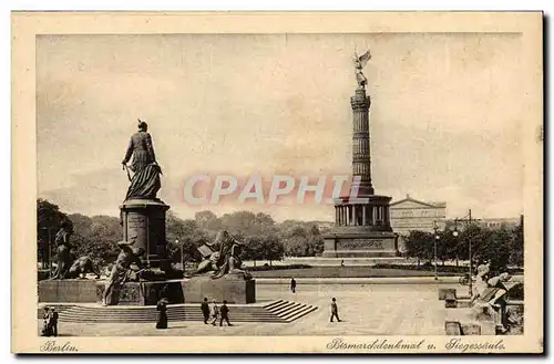Allemagne Berlin Cartes postales Bismarckdenkmal Siegessaule