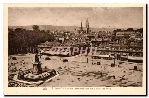 Nancy Cartes postales Place Stanislas vue de l&#39hotel de ville