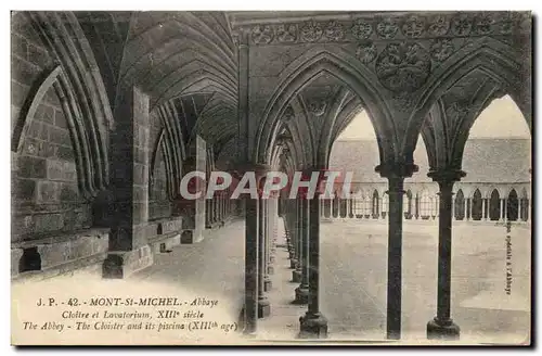 Le Mont Saint Michel - Cloitre et Lavatorium XIII siecle - Ansichtskarte AK