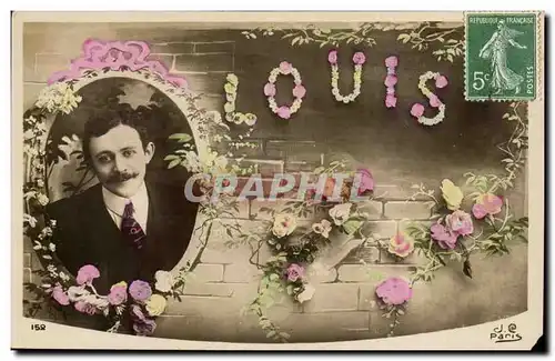 Fantaisie - Homme - Nom - Louis - Cartes postales