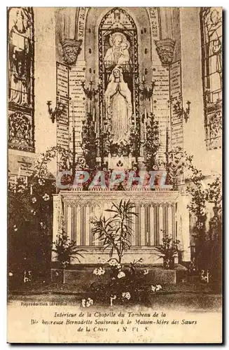 Cartes postales Interieur de la chapelle du tombeau de la bienheureuse Soubirous