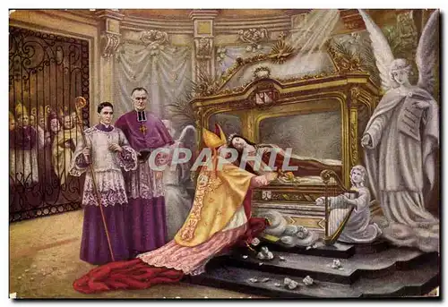 Cartes postales Devant la chasse de Ste Therese de &#39lenfant Jesus le 30 septembre 1925 SE le cardinal VICO Le