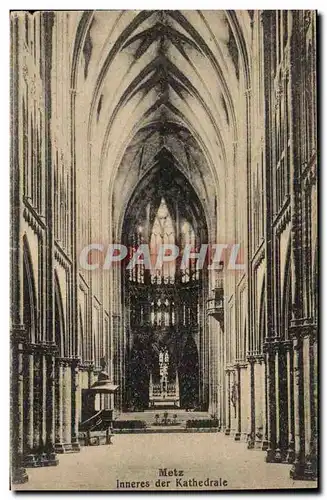Metz Ansichtskarte AK Inneres der Kathedrale