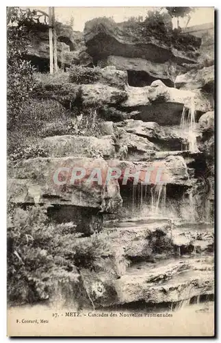 Metz Cartes postales Cascades des nouvelles promenades