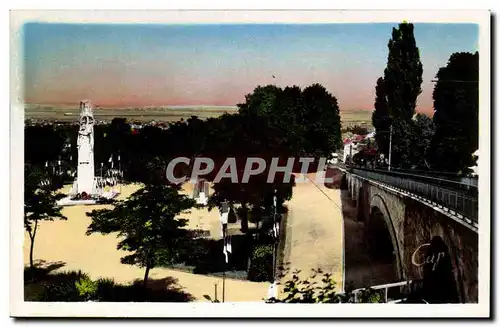 Laon Ansichtskarte AK Le funiculaire et le monument aux morts