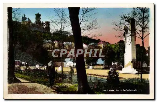 Laon Cartes postales Vue sur la cathedrale