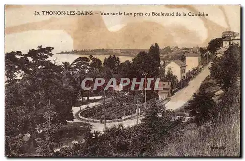 Thonon les Bains Ansichtskarte AK Vue sur le lac pres du boulevard de la corniche