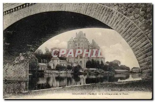 Solesmes Ansichtskarte AK Abbaye sous le pont