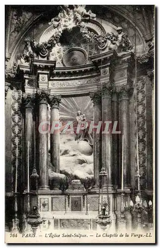 Paris Ansichtskarte AK L&#39eglise Saint Sulpice La chapelle de la vierge