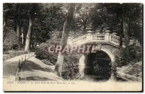 Paris Ansichtskarte AK Le petit pont du PArc Monceau