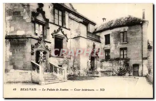 Beauvais Cartes postales Le palais de justice Cout interieure