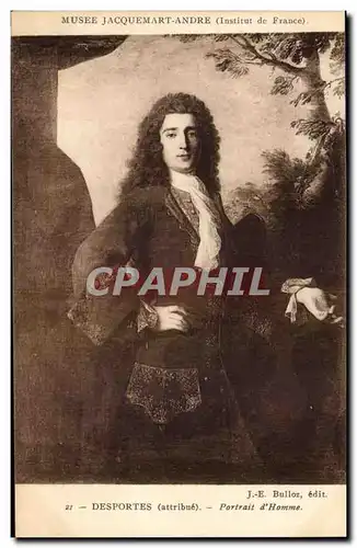 Paris 8 Musee Jaquemart - Andre - Desportes Portrait d&#39homme - Ansichtskarte AK