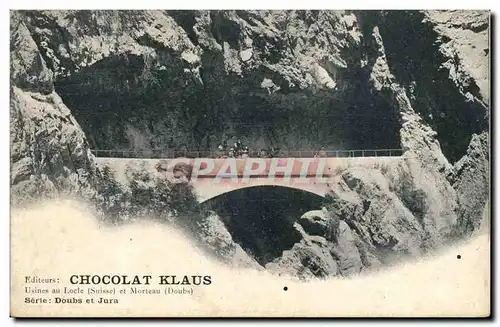 Chocolat Klaus - Usines au Locle Suisse et Morteau Doubs - Ansichtskarte AK