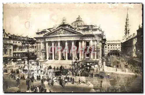 Belgique - Belgium - Bruxelles La Bourse Brussel de Beurs Brussels Stock Exchange - Ansichtskarte AK