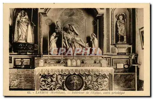 Morbihan - Laamor - Interieur de l'Eglise - Cartes postales