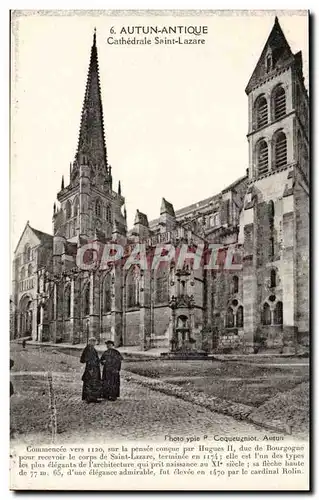 Autun - Antique Cathedrale Saint Lazare - Ansichtskarte AK