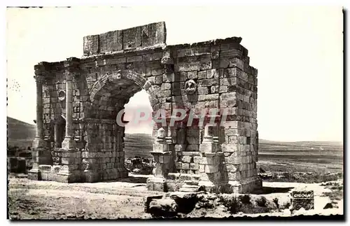 Maroc Volubilis Moderne Karte Arc de triomphe