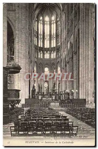 Beauvais Cartes postales Interieur de la cathedrale