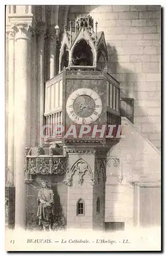 Beauvais Cartes postales La cathedrale L&#39horloge