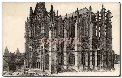 Beauvais Ansichtskarte AK La cathedrale Vue generale