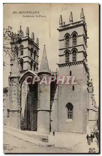 Montpellier Cartes postales Cathedrale St Pierre