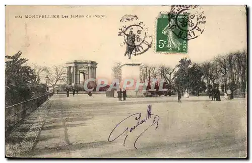 Montpellier Cartes postales Les jardins du Peyrou