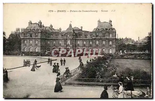 Paris - 6 - Jardin du Luxembourg - Le Palais - enfant - Cartes postales