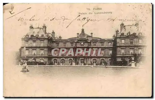 Paris - 6 - Le jardin du Luxembourg - Le palais - Cartes postales