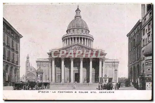 Paris - 5 - Le Pantheon et L&#39Eglise Ste Genevieve - Ansichtskarte AK