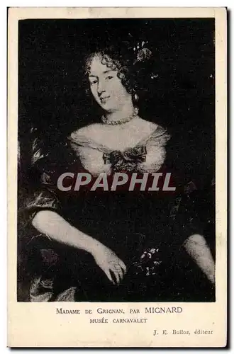 Paris - 3 - Musee Carnavalet - Madame de Grignan par Mignard - Ansichtskarte AK