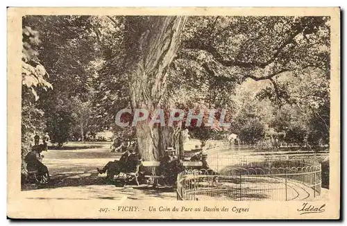 Vichy - Un Coin du Parc au bassin des Cygnes - Cartes postales