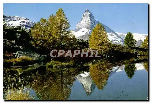 Schweiz - Suisse - Visp - Zematt Grindjisee mit Matterhorn - Praborgne - Cartes postales