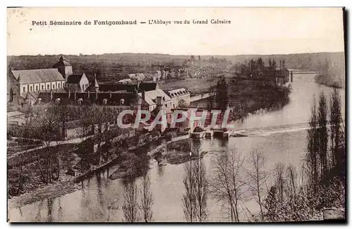 Petit Seminaire de Fontgombaud - L'Abbaye vue du Grand Calvaire - Cartes postales