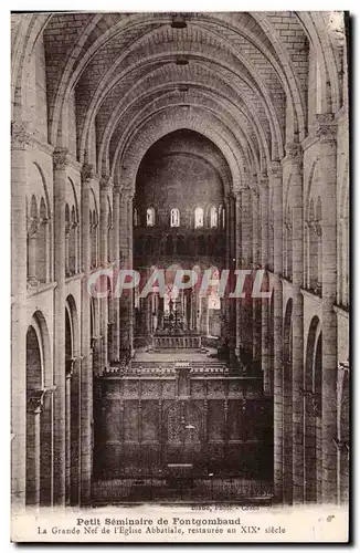 Petit Seminaire de Fontgombaud - La Grand Nef - Ansichtskarte AK