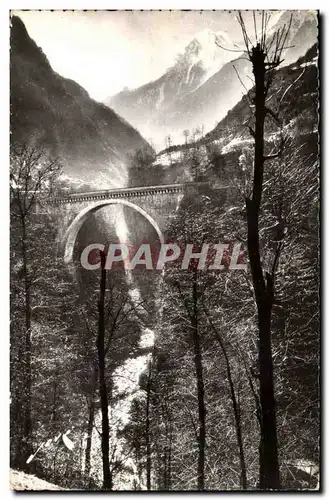 St Sauveur Cartes postales moderne Le pont napoleon Neige