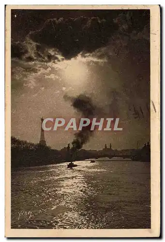 Cartes postales paris Clair de lune sur la Seine