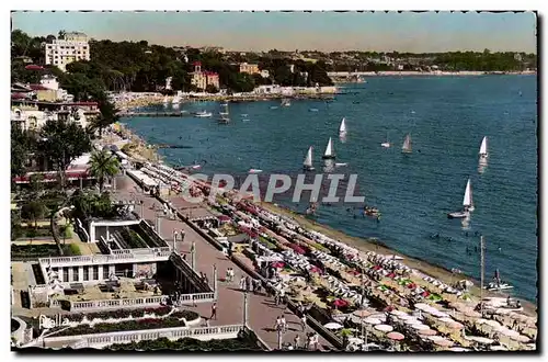 Juan les Pins - La Plage du Grand Pin - bateaux - Cartes postales