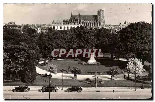Reims - Square Colbert et la Cathedrale - Ansichtskarte AK