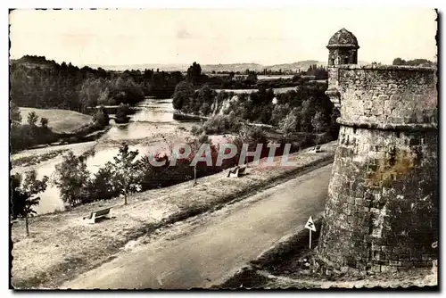 Navarrenx - Le gave et les remparts vue de la porte St Antoine - Ansichtskarte AK