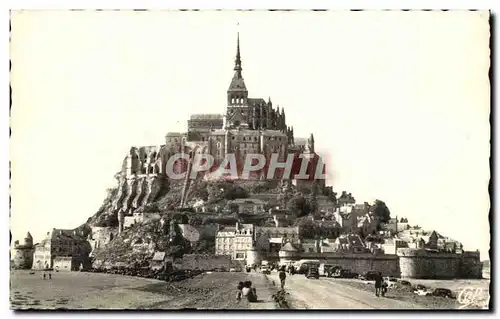 Mont Saint Michel Cartes postales vue de la digue