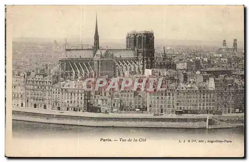 Paris Cartes postales Vue de la cite