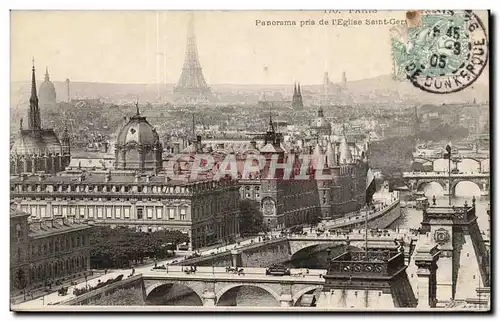 Paris Ansichtskarte AK Panorama pris de l&#39eglise Saint Gervais