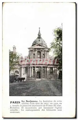 Paris Ansichtskarte AK La Sorbonne (universite univertsity)